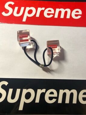 Hair accessory with Supreme branding